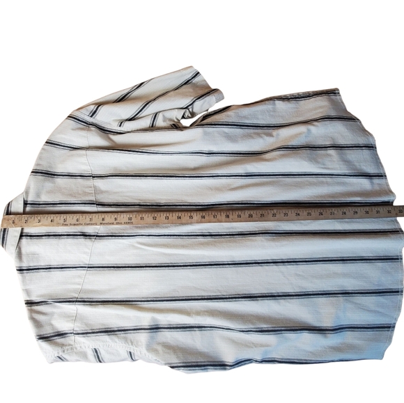 Vintage Wrangler Cream Black Casual Button Down Shirt. Short Sleeve. LG. B0018 - Picture 8 of 9